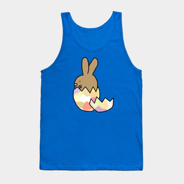 Bunny Rabbit Hatching from Easter Egg Tank Top by ellenhenryart